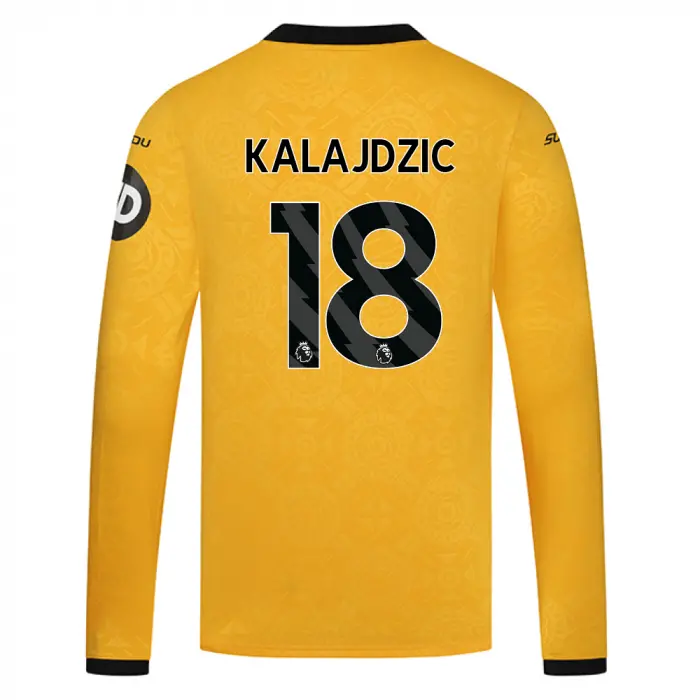 Wolverhampton Wanderers Store | Shop Official 2025-26 Wolves Home Shirt – LS KALAJDZIC 18 Wolves Gear